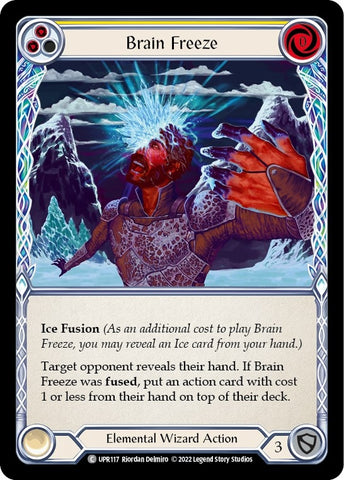 Image for Brain Freeze (Yellow) (UPR117) (Uprising) - Flesh and Blood TCG