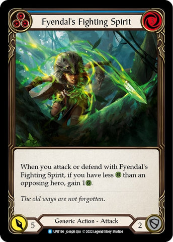 Image for Fyendal's Fighting Spirit (Blue) (UPR196) (Uprising) - Flesh and Blood TCG
