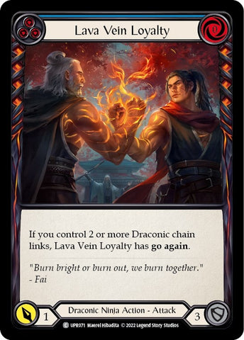 Image for Lava Vein Loyalty (Blue) (UPR071) (Uprising) - Flesh and Blood TCG