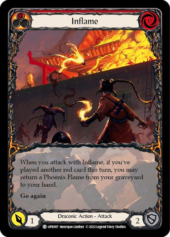Image for Inflame (Extended Art) (UPR097) (Uprising) - Flesh and Blood TCG