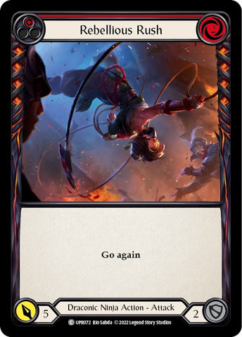 Image for Rebellious Rush (Red) (UPR072) (Uprising) - Flesh and Blood TCG