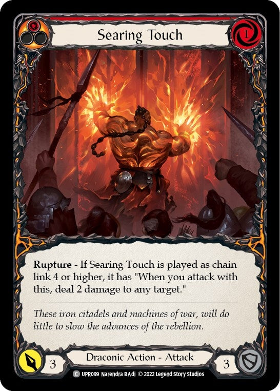 Image for Searing Touch (UPR099) (Uprising) - Flesh and Blood TCG