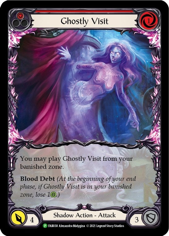 Ghostly Visit (Red) [FAB038] (Promo) Rainbow Foil