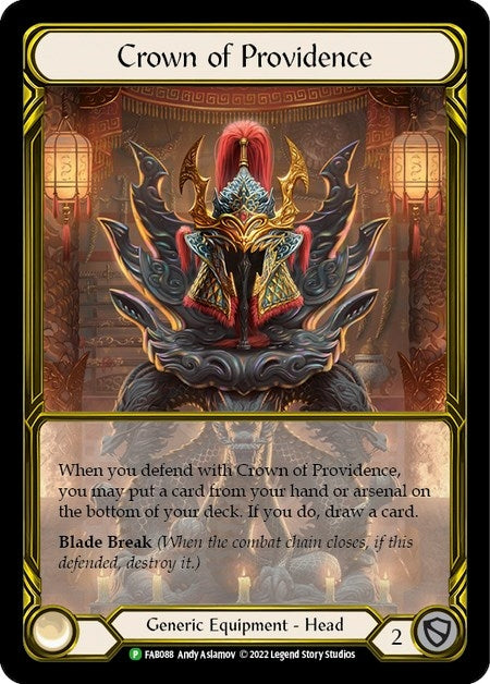 Crown of Providence (Golden) [FAB088] (Promo) Cold Foil