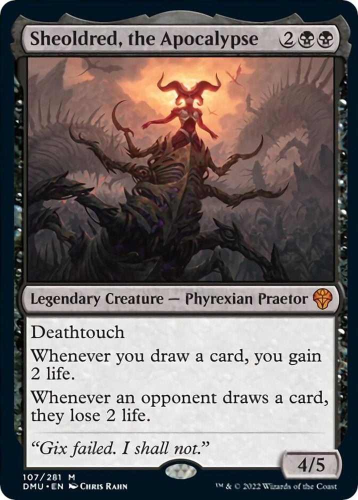 Image for Sheoldred, the Apocalypse (107) [Dominaria United] - Magic: The Gathering