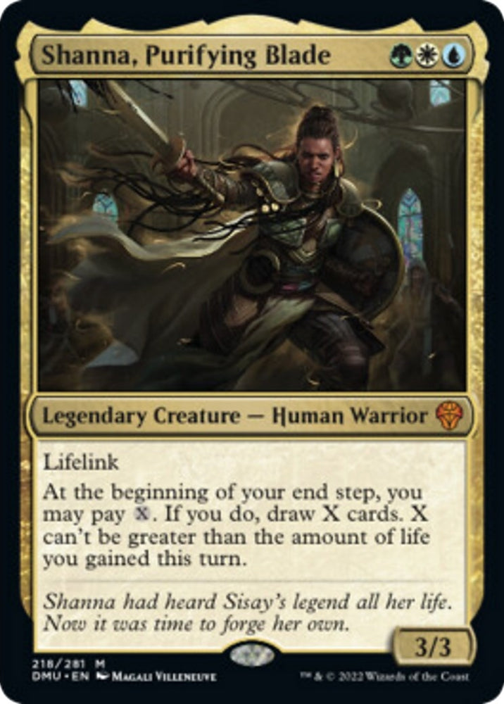 Image for Shanna, Purifying Blade (218) [Dominaria United] - Magic: The Gathering