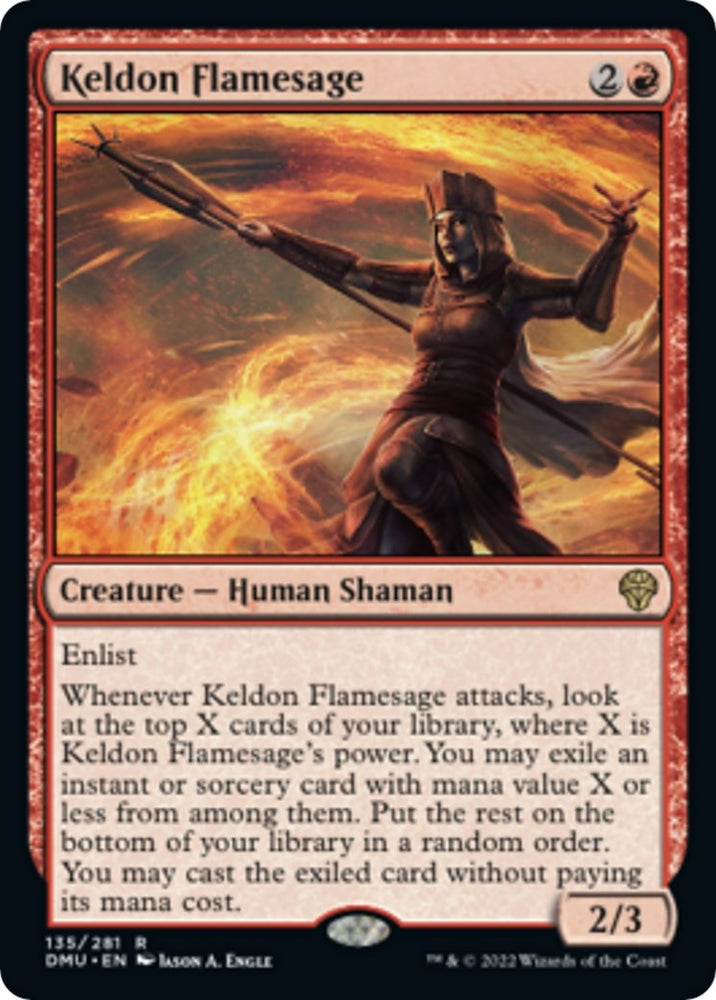 Image for Keldon Flamesage (135) [Dominaria United] - Magic: The Gathering