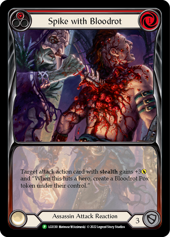 Spike with Bloodrot [LGS130] (Promo) Rainbow Foil