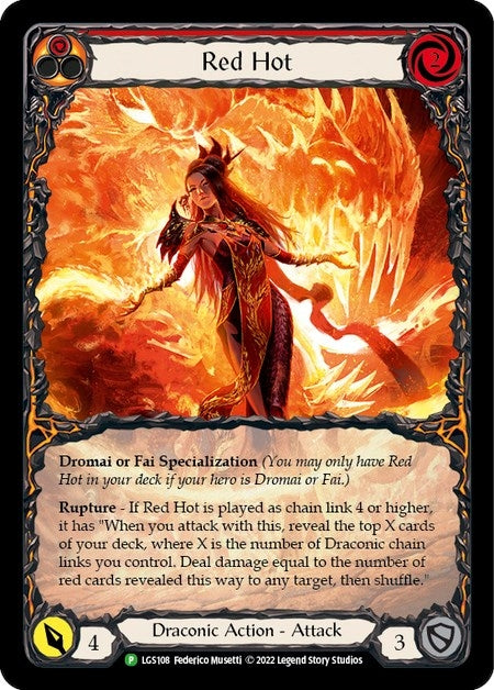 Red Hot [LGS108] (Promo) Rainbow Foil
