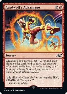 Aardwolf's Advantage (Galaxy Foil) [Unfinity]