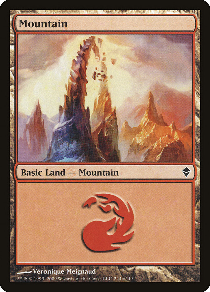 Mountain (#244a) [Zendikar]