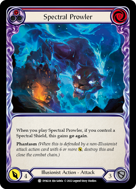Spectral Prowler (Red) [DYN224] (Dynasty) Rainbow Foil