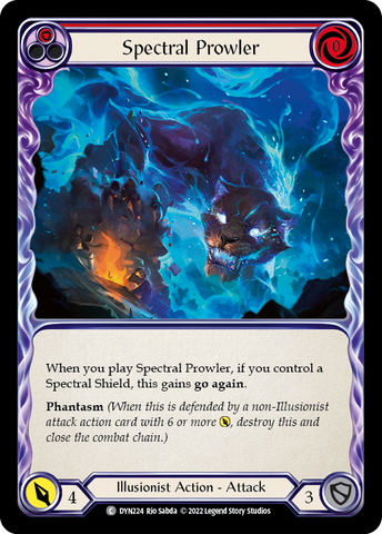 Spectral Prowler (Red) [DYN224] (Dynasty)  Rainbow Foil