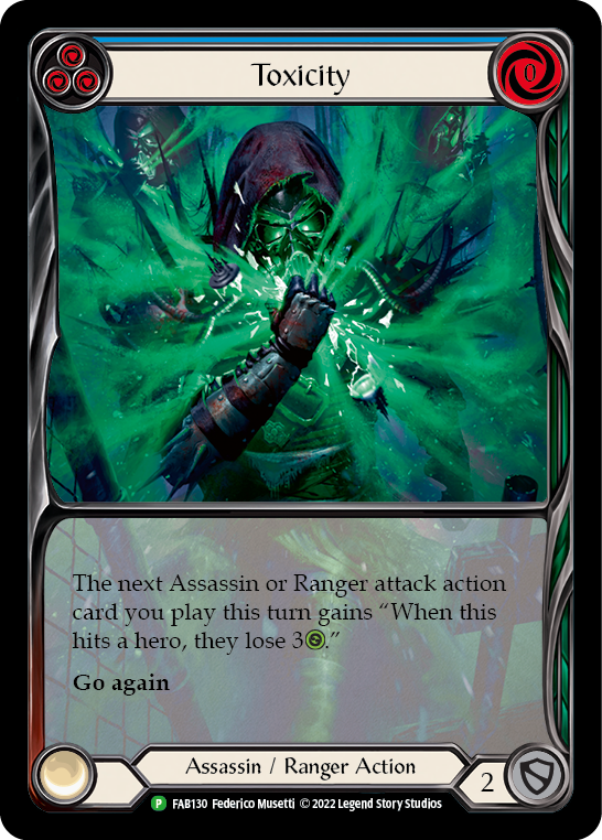 Toxicity (Blue) [FAB130] (Promo) Rainbow Foil