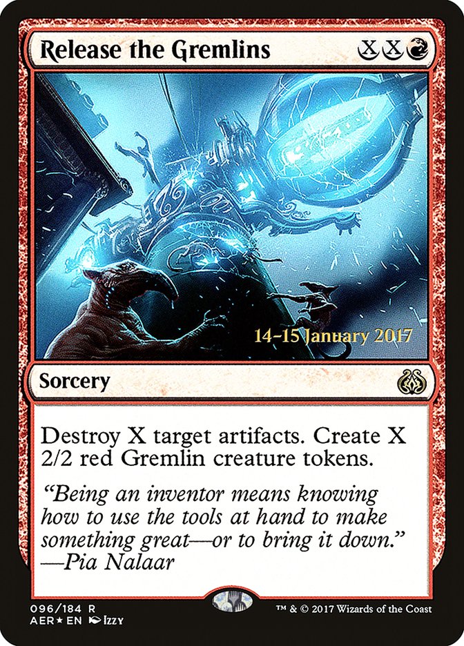 Release the Gremlins  (Prerelease) [Aether Revolt Prerelease Promos]