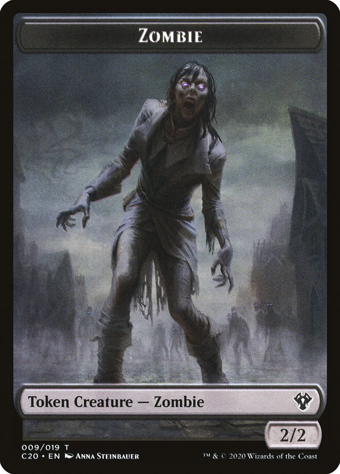 Human Soldier (003) // Zombie Double-sided Token [Commander 2020]