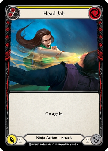 Head Jab (Yellow) [BEN017] [Outsiders Benji Blitz Deck]
