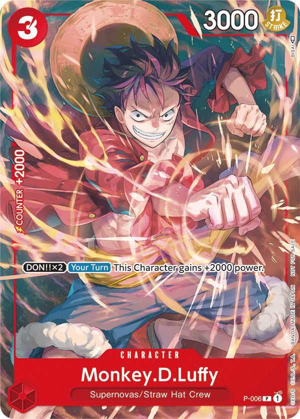 Monkey.D.Luffy - P-006 (Tournament Pack Vol. 1) (P-006) [One Piece Promotion Cards]