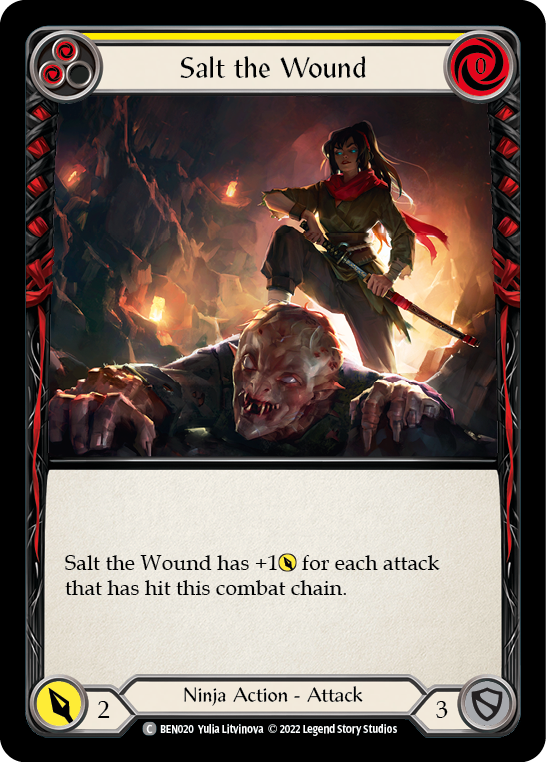 Salt the Wound (Yellow) [BEN020] [Outsiders Benji Blitz Deck]