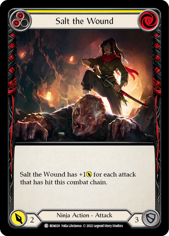 Salt the Wound (Yellow) [BEN020] [Outsiders Benji Blitz Deck]