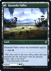 Kazandu Mammoth // Kazandu Valley  [Zendikar Rising Prerelease Promos]