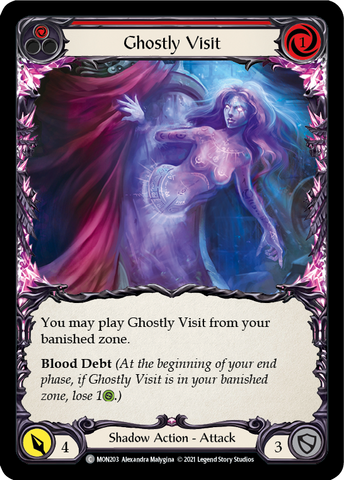 Ghostly Visit (Red) [MON203-RF] (Monarch) 1st Edition Rainbow Foil