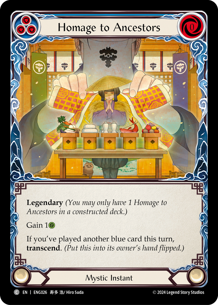 Homage to Ancestors [ENG026] [Part the Mistveil Enigma Blitz Deck]
