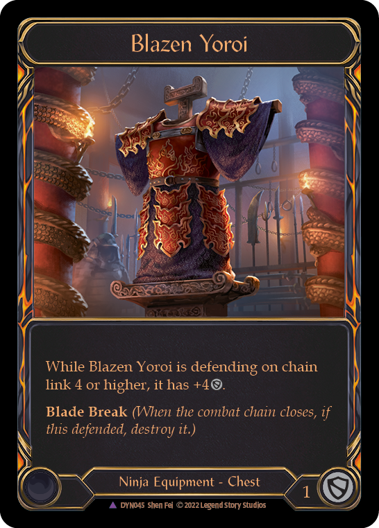 Blazen Yoroi (Marvel) [DYN045] (Dynasty) Cold Foil