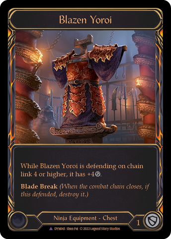Blazen Yoroi (Marvel) [DYN045] (Dynasty) Cold Foil