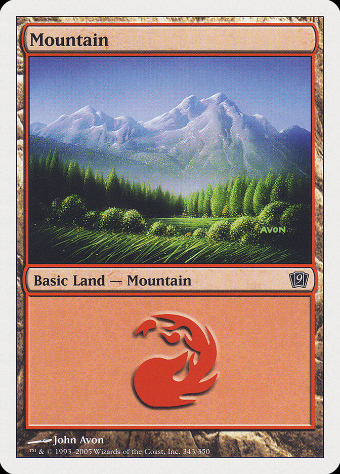Mountain (#343) [Ninth Edition]