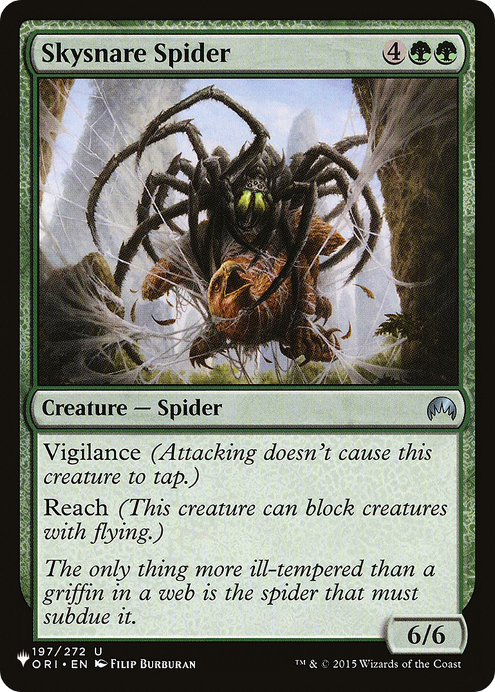 Skysnare Spider [The List Reprints]