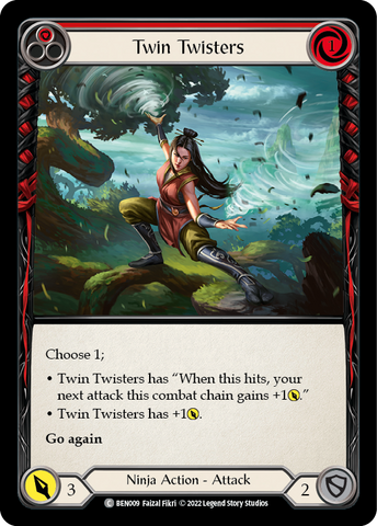 Twin Twisters (Red) [BEN009] [Outsiders Benji Blitz Deck]