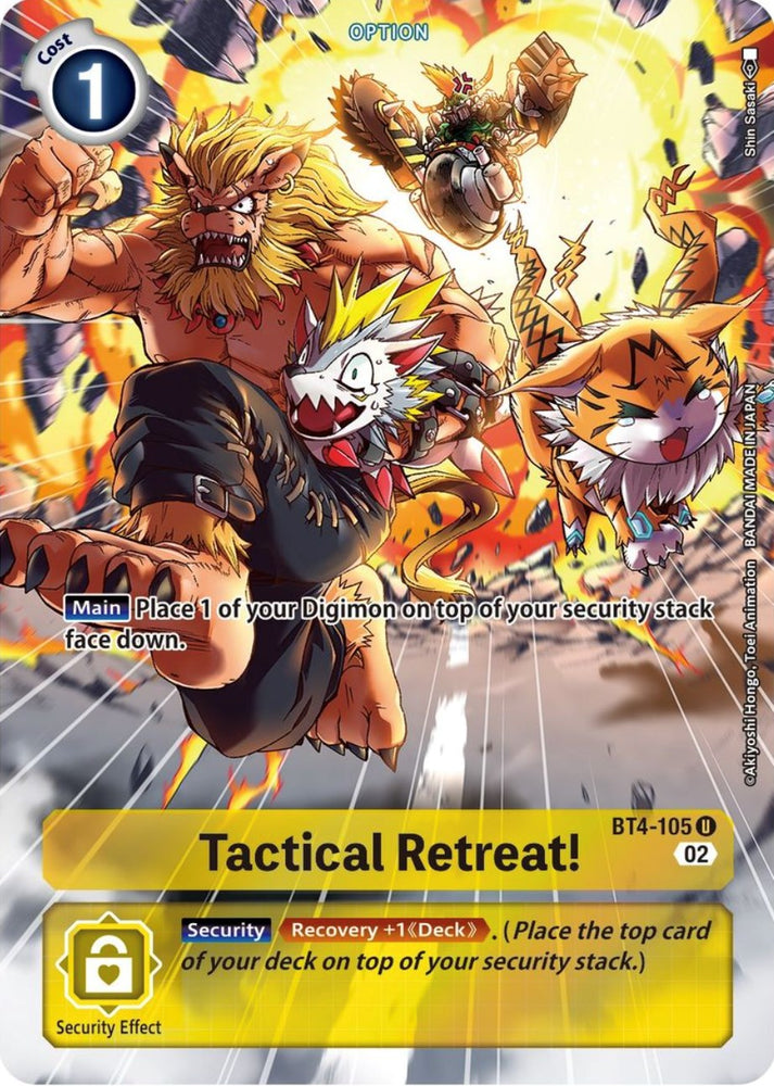 Tactical Retreat! [BT4-105] (Alternate Art) [Starter Deck: Beelzemon Advanced Deck Set]