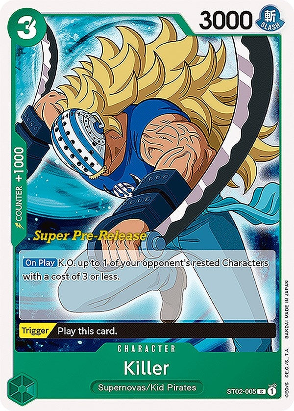 Killer (ST02-005) [Super Pre-Release Starter Deck: Worst Generation]
