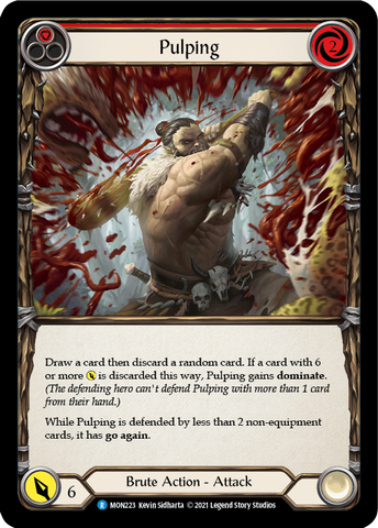 Pulping (Red) [MON223-RF] (Monarch) 1st Edition Rainbow Foil