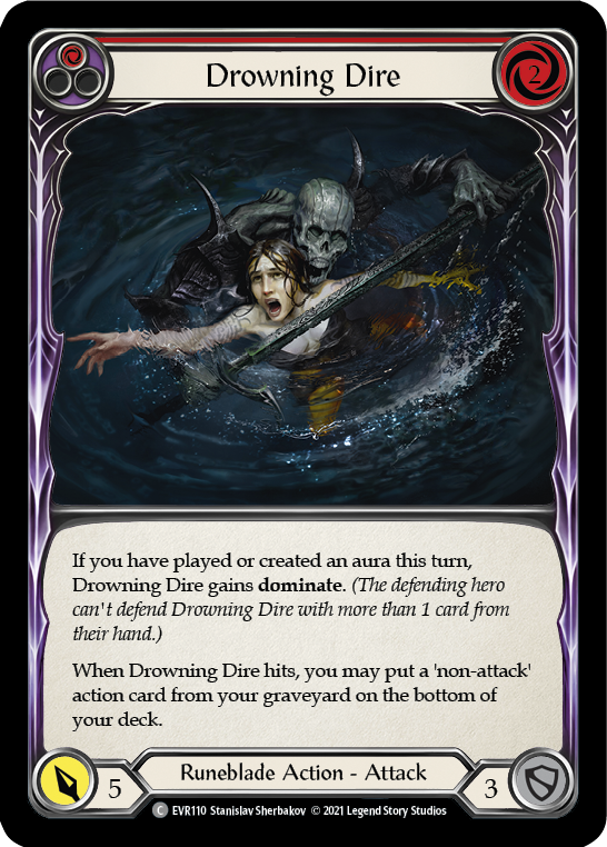 Drowning Dire (Red) [EVR110] (Everfest) Normal