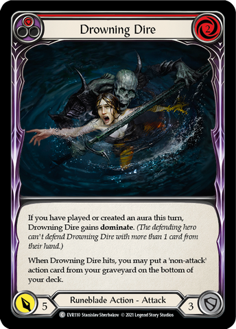 Drowning Dire (Red) [EVR110] (Everfest) Normal