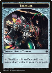 Dinosaur // Treasure (011) Token [Friday Night Magic 2017]