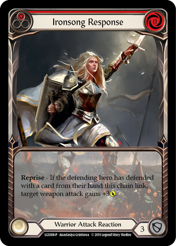 Ironsong Response (Red) [LGS008-P] (Promo) 1st Edition Normal