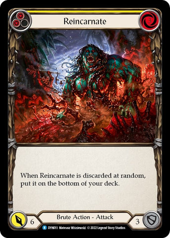 Reincarnate (Yellow) [DYN011] (Dynasty) Rainbow Foil