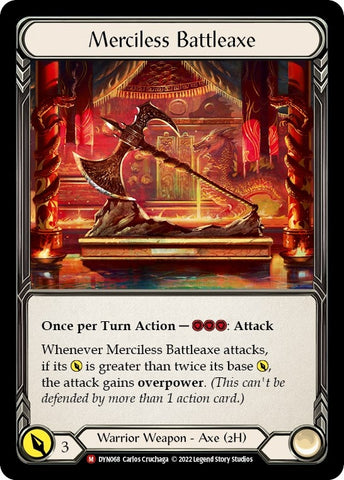 Merciless Battleaxe [DYN068] (Dynasty) Rainbow Foil