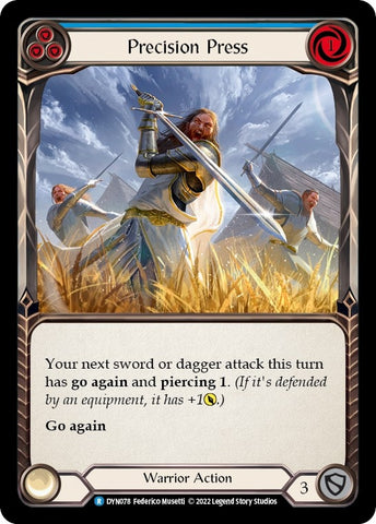 Precision Press (Blue) [DYN078] (Dynasty) Rainbow Foil