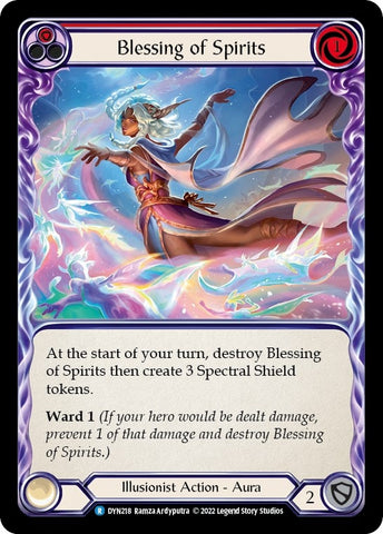 Blessing of Spirits (Red) [DYN218] (Dynasty) Rainbow Foil