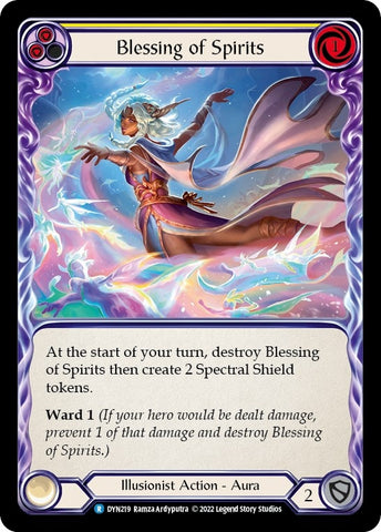 Blessing of Spirits (Yellow) [DYN219] (Dynasty) Rainbow Foil