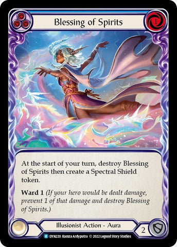 Blessing of Spirits (Blue) [DYN220] (Dynasty) Rainbow Foil