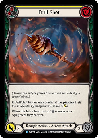 Drill Shot (Yellow) [DYN157] (Dynasty) Rainbow Foil