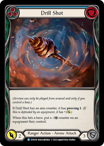 Drill Shot (Blue) [DYN158] (Dynasty) Rainbow Foil