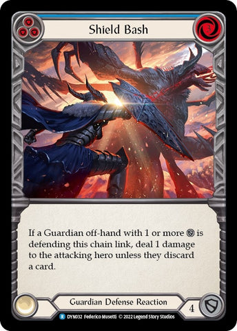 Shield Bash (Blue) [DYN032] (Dynasty) Rainbow Foil