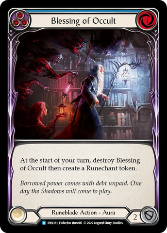 Blessing of Occult (Blue) [DYN181] (Dynasty) Rainbow Foil