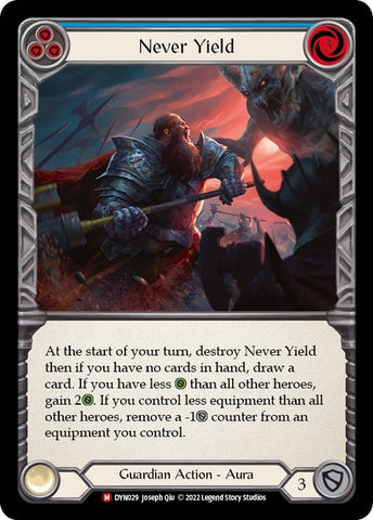 Never Yield [DYN029] (Dynasty) Rainbow Foil